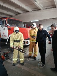 ​Экскурсия в пожарную часть Фатежского района