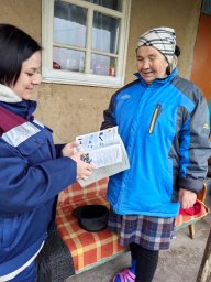 ​Профилактический рейд по пожарной безопасности в селе 2-Поныри