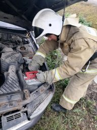 ​Огнеборцы ПЧ Курского района на ДТП в с. Клюква