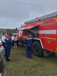 ​В Разветьевской школе Железногорского района прошел урок по ГО и пожарной безопасности