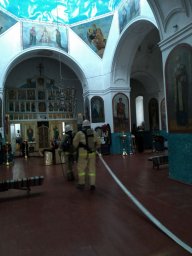 ​Теткинские огнеборцы провели учения