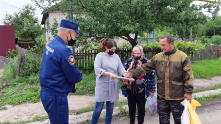 ​Хомутовские пожарные снова в рейде