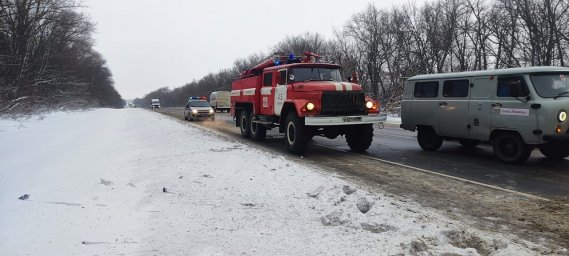 ​Фатежские пожарные на ДТП на автодороге М2 (494 км)