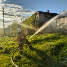 ​Пожар в доме в п. Барышниково Курского района потушен
