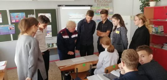 ​Ребятам Бесединской школы о гражданской обороне