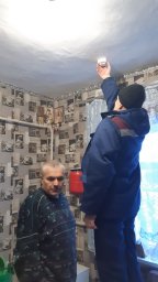 ​Установка пожарных извещателей в ходе рейда в Хомутовском районе