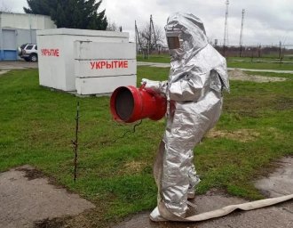 ​Огнеборцы ПЧ Курского района на пожарно-тактических занятиях