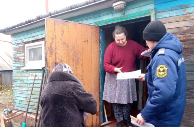 ​Профилактический рейд Беловских огнеборцев