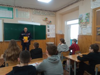 ​Урок ГО в Золотухинской школе