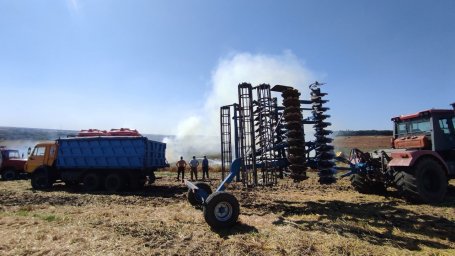 Горение сухой травы в с.Спасское Высокского сельсовета