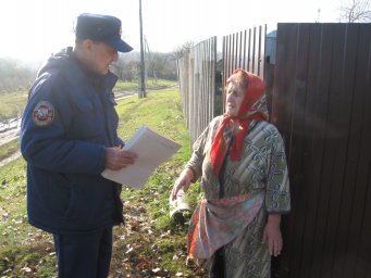 ​Профилактический рейд в с.Малые Крюки Обоянского района