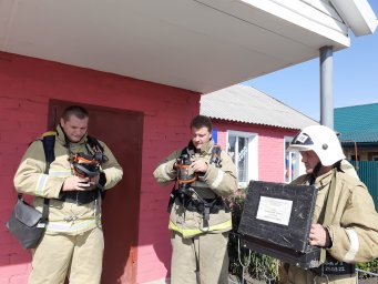​Пристенские пожарные на пожарно-тактических занятиях