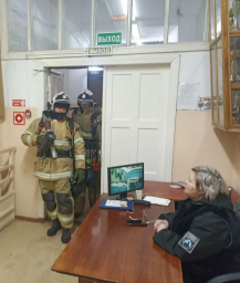 ​Пожарно-тактические занятия в Фатежской школе №1