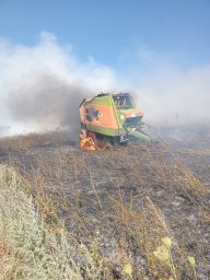 ​Горение стерни в Высокском сельсовете ликвидировано