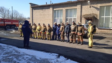 ​В Касторенского районе прошли гарнизонные пожарно - тактические учения