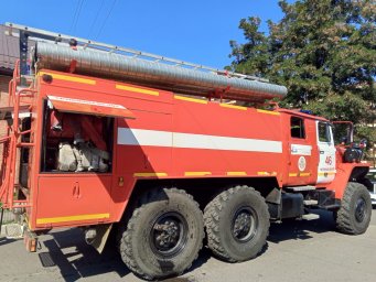 ​Черемисиновские пожарные на практических занятиях