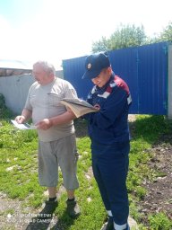 ​Пожарно-профилактический рейд в поселке Поныри