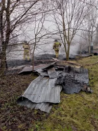 ​Горение сарая в Железногорском районе ликвидировано