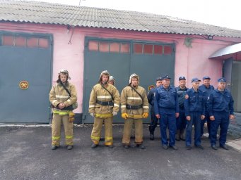 Строевой смотр в Коренево