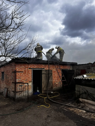​Пожар в с. Выползово Солнцевского района потушен