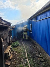 ​Пожарные Советского района потушили жилой дом в деревне Екатериновка