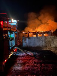 ​Горящий дом в Курском районе потушен