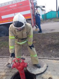 ​Хомутовские пожарные провели учения