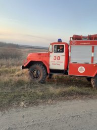 ​Пристенские огнеборцы ликвидировали горение травы