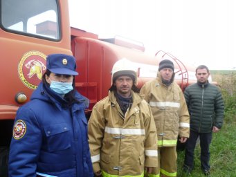 ​Проверка боеготовности добровольной пожарной команды