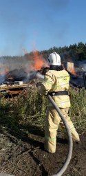 ​Горение мусора ликвидировано