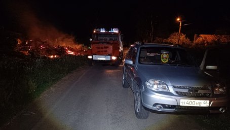 ​Горение строительного мусора ликвидировано