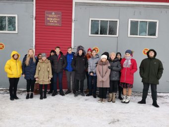 ​Солнцевские школьники в пожарной части