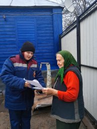 ​Профилактический рейд в с. Саморядово Большесолдатского района