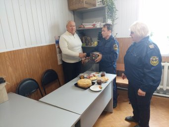 Встреча с ветераном пожарной охраны ПЧ Солнцевского района.