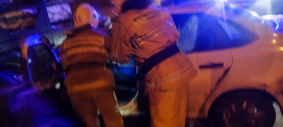 ​Фатежские огнеборцы на ликвидации последствий ДТП