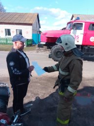 ​Пожарные п. Теткино провели отработку