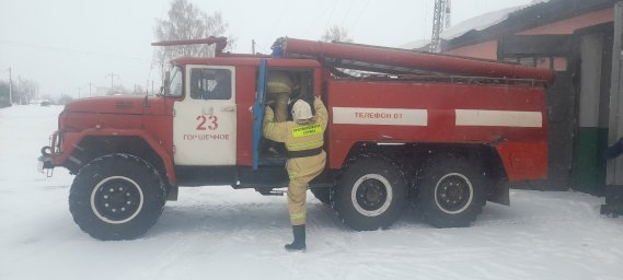 ​Горшеченские огнеборцы на сдаче квартальных зачётов