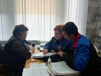 ​Совместная работа с представителем "Совет отцов Курской области" в Рыльском районе