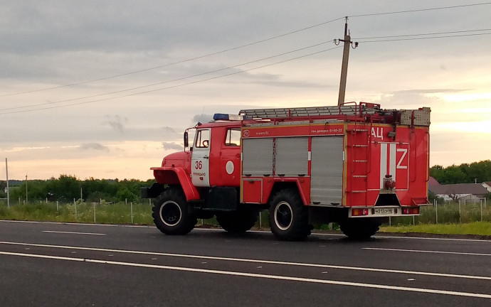 ​Огнеборцы ПЧ Октябрьского района на выезде на ДТП