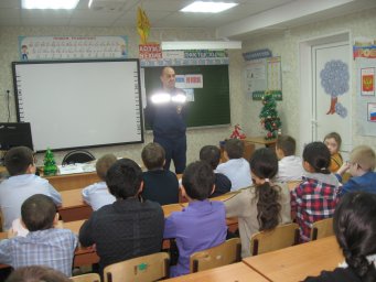 ​Занятие по безопасности в школе-интернате г. Обояни