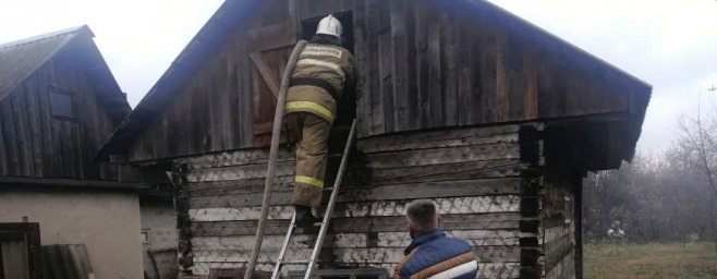 ​Огнеборцы Курского района потушили баню в д. Воронцово