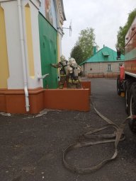 ​Пожарно-тактические занятия в Солнцевском районе