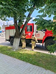 ​Пожарно-тактические занятия огнеборцев Фатежского района