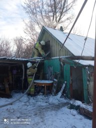 ​Глушковские борцы с огнем ликвидировали возгорание