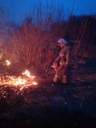 ​Рыльские пожарные не допустили распространение огня