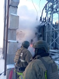 Рыльские пожарные оперативно ликвидировали возгорание на объекте энергетики