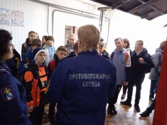 Экскурсия в пожарной части Суджанского района