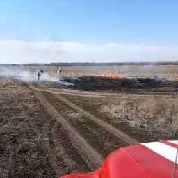 ​Черемисиновские пожарные борются с поджогами