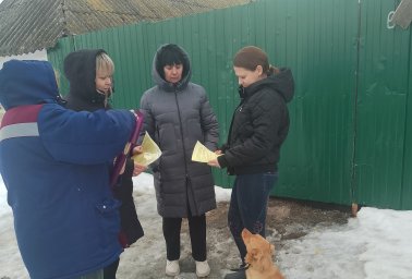 ​Пожарно-профилактический рейд в д. Плотава Октябрьского района