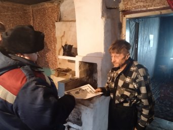 Рейд по печному отоплению в Конышевском районе